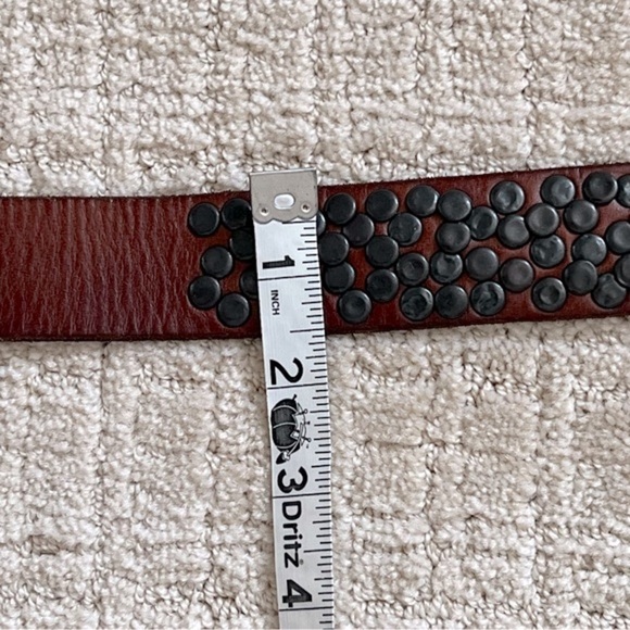 Joe’s Jeans Brown Leather with Studs Belt - Picture 6 of 10